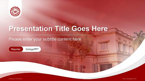 Jadavpur University Lecture Sharing and Networking Event PPT Template