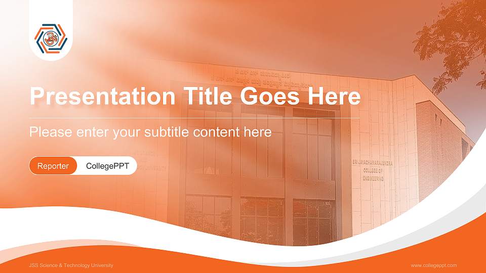 JSS Science & Technology University Lecture Sharing and Networking Event PPT Template16:9 ratio PPT effect preview image