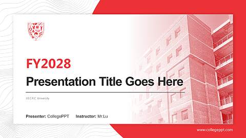 J.E.C.R.C. University Academic Presentation/Research Findings Report PPT Template