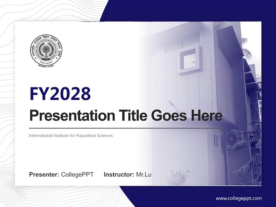 International Institute for Population Sciences Academic Presentation/Research Findings Report PPT Template4:3 ratio PPT effect preview image5