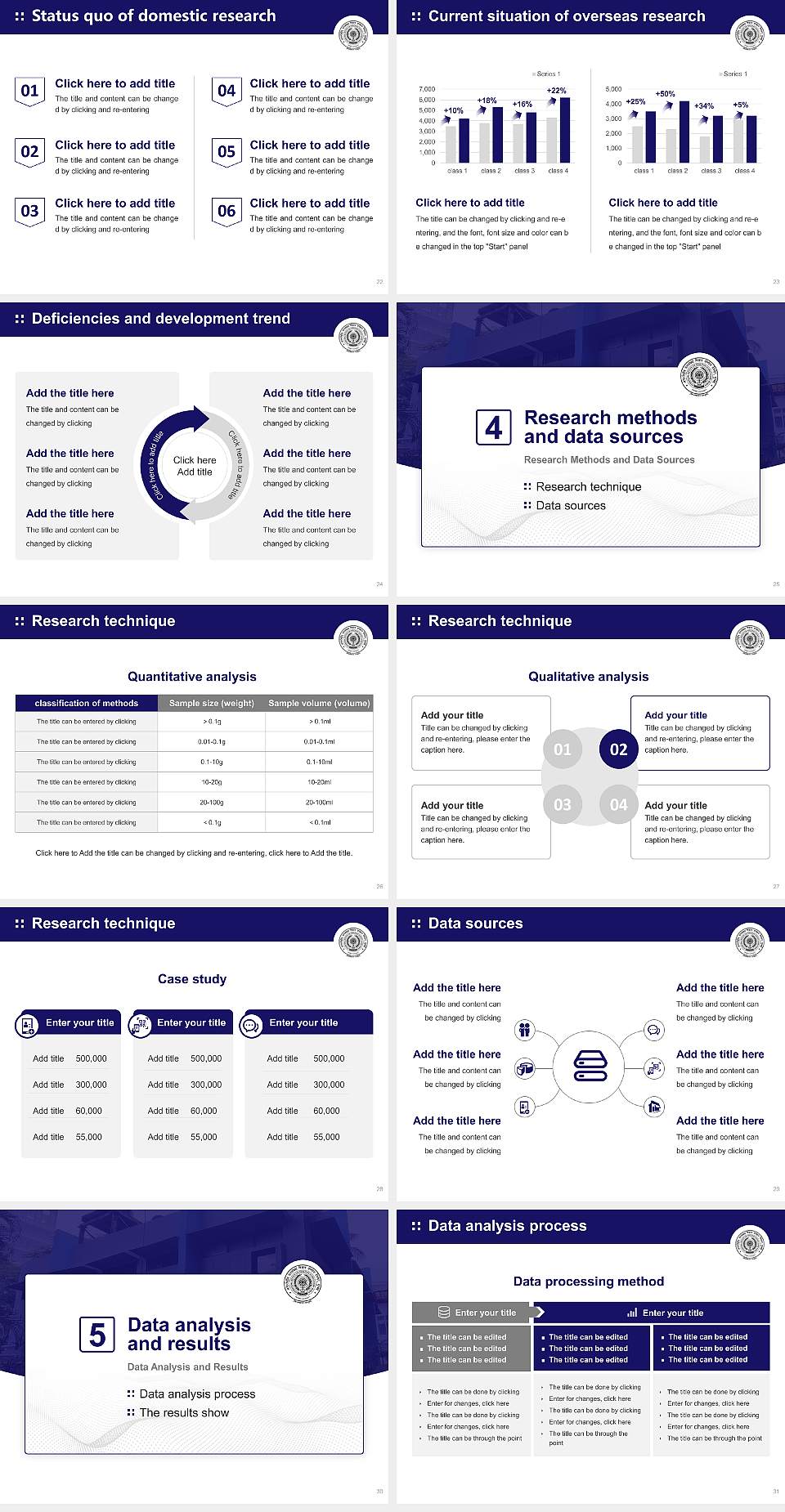 International Institute for Population Sciences Graduation Thesis Defense PPT Template4:3 ratio PPT effect preview image4