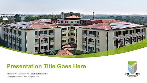Yenepoya University Course/Courseware Creation PPT Template