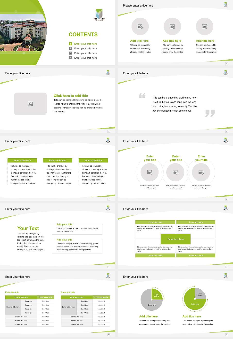 Yenepoya University Course/Courseware Creation PPT Template16:9 ratio PPT effect preview image2