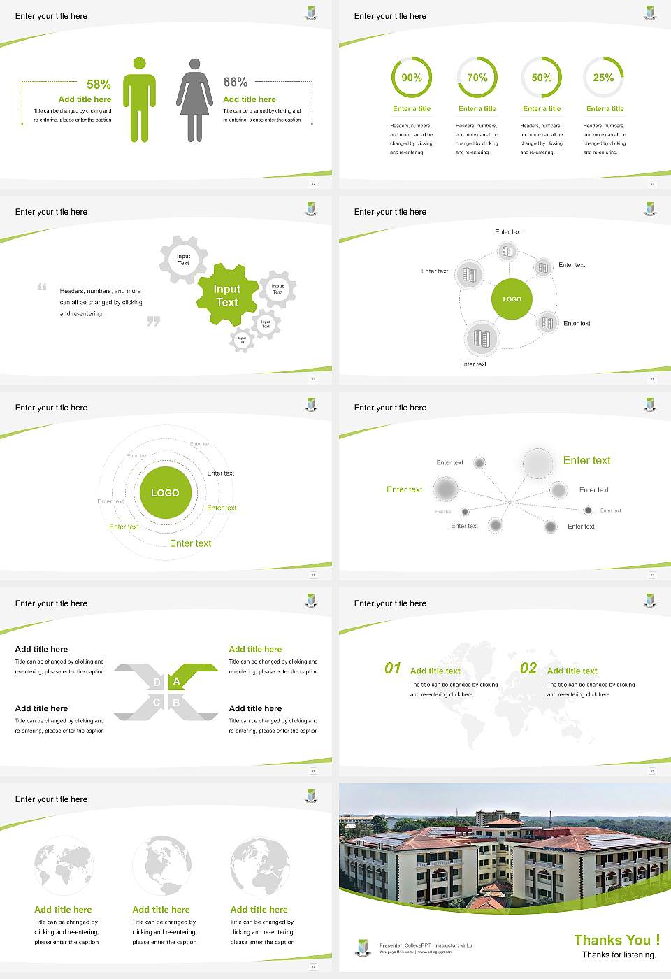 Yenepoya University Course/Courseware Creation PPT Template16:9 ratio PPT effect preview image4