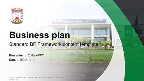 Tamil Nadu Physical Education and Sports University Competition/Entrepreneurship Contest PPT Template