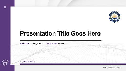 Jigyasa University Thesis Proposal/Graduation Defense PPT Template