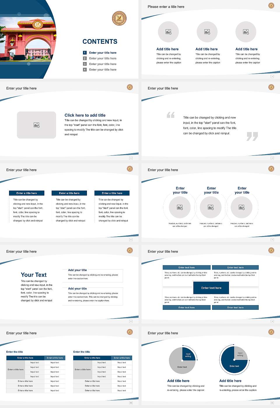 Kumar Bhaskar Varma Sanskrit & Ancient Studies University Course/Courseware Creation PPT Template16:9 ratio PPT effect preview image2