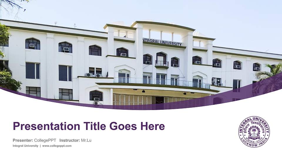 Integral University Course/Courseware Creation PPT Template16:9 ratio PPT effect preview image