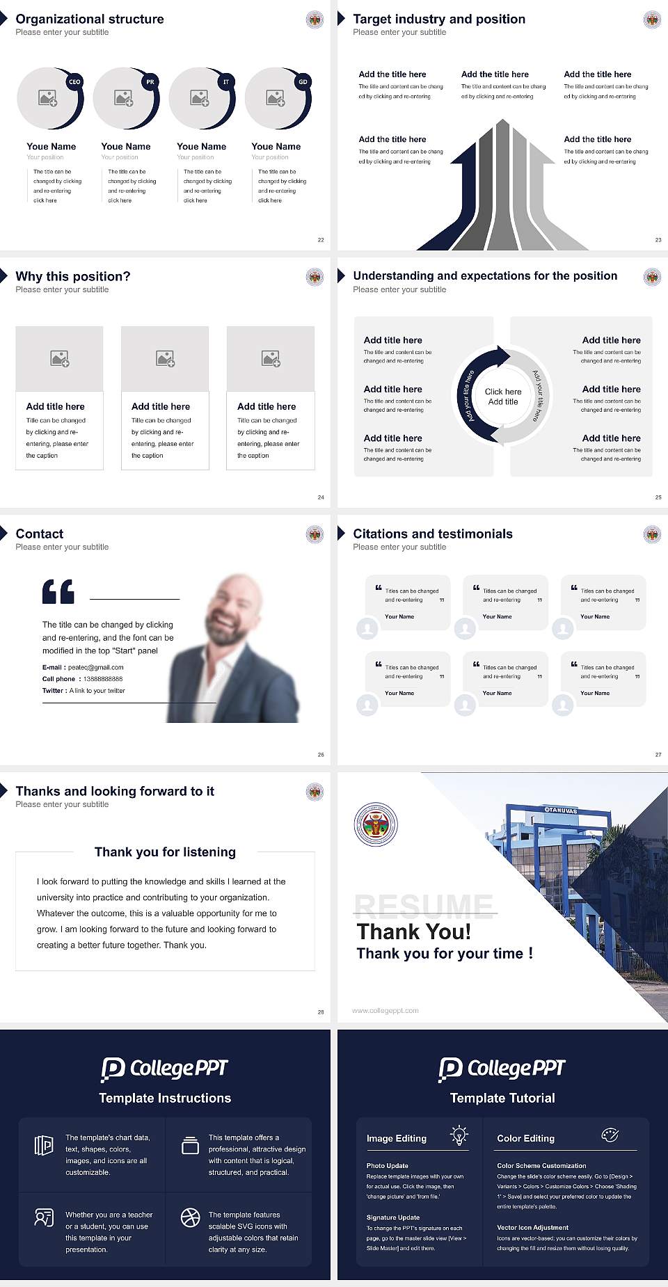 Tamilnadu Veterinary & Animal Sciences University Resume PPT Template4:3 ratio PPT effect preview image4