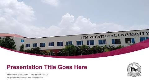 ITM-Vocational University Course/Courseware Creation PPT Template
