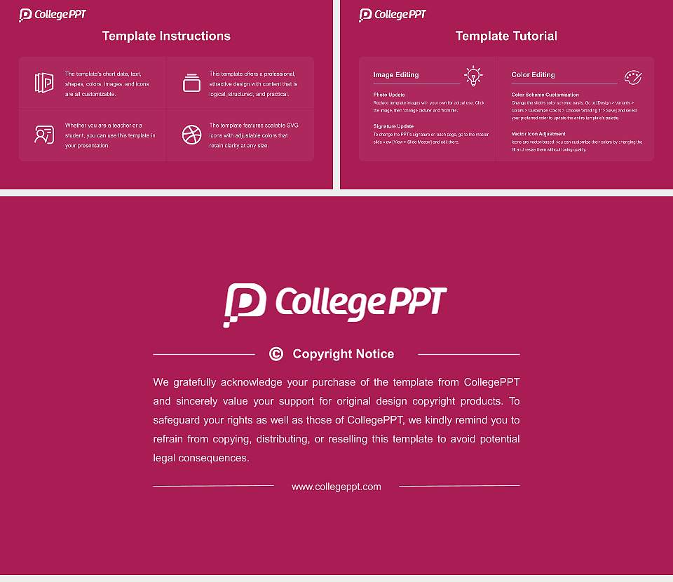 ITM-Vocational University Course/Courseware Creation PPT Template16:9 ratio PPT effect preview image5
