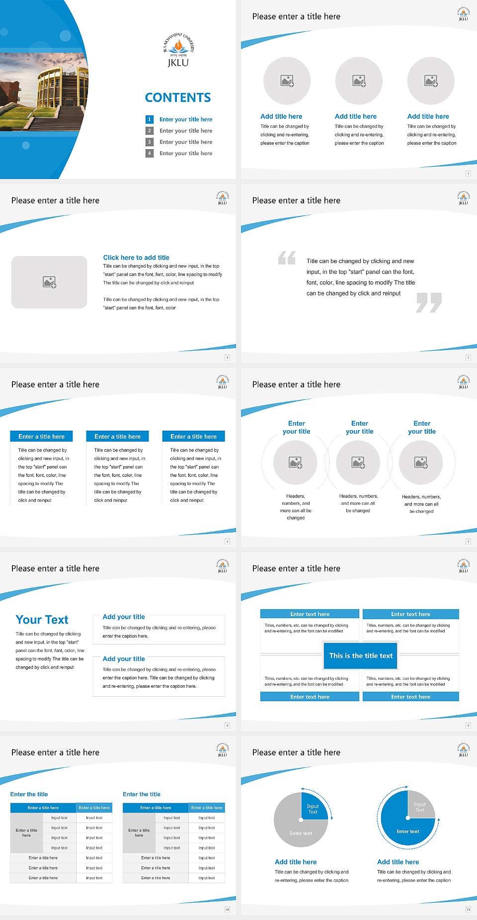 J.K. Lakshmipat University Course/Courseware Creation PPT Template4:3 ratio PPT effect preview image2