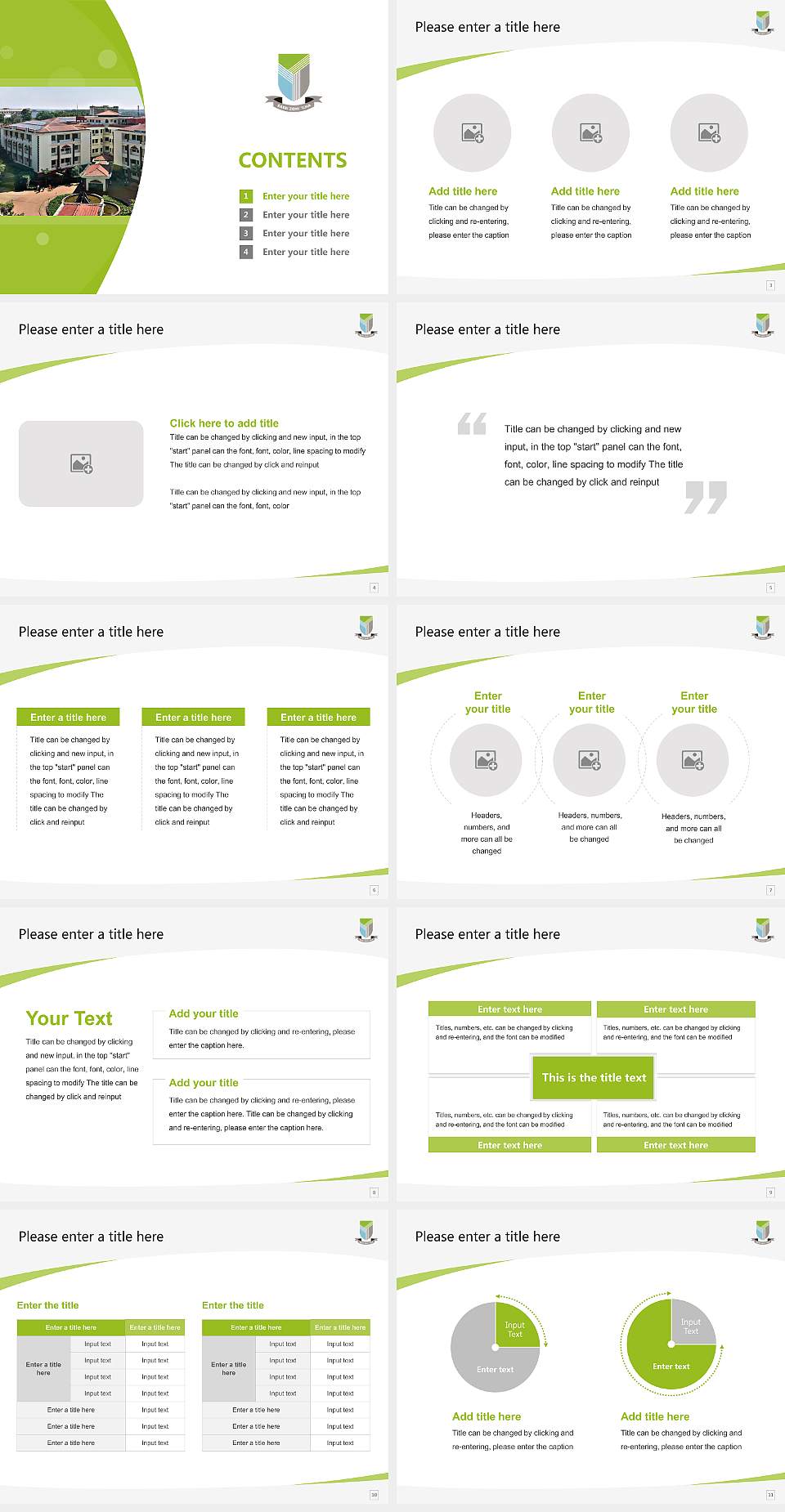 Yenepoya University Course/Courseware Creation PPT Template4:3 ratio PPT effect preview image2