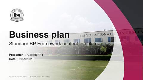 ITM-Vocational University Competition/Entrepreneurship Contest PPT Template