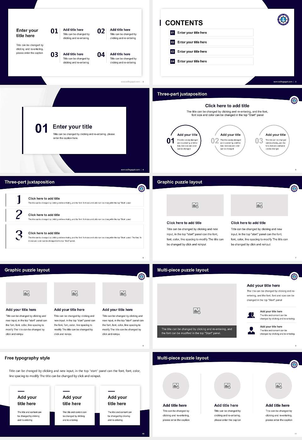 Indian Maritime University Academic Presentation/Research Findings Report PPT Template16:9 ratio PPT effect preview image2