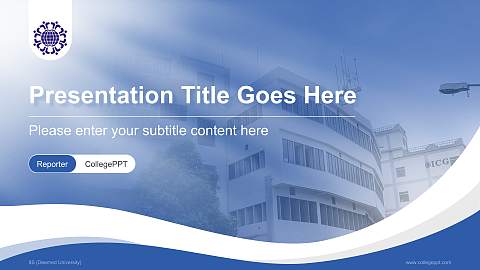 IIS (Deemed University) Lecture Sharing and Networking Event PPT Template