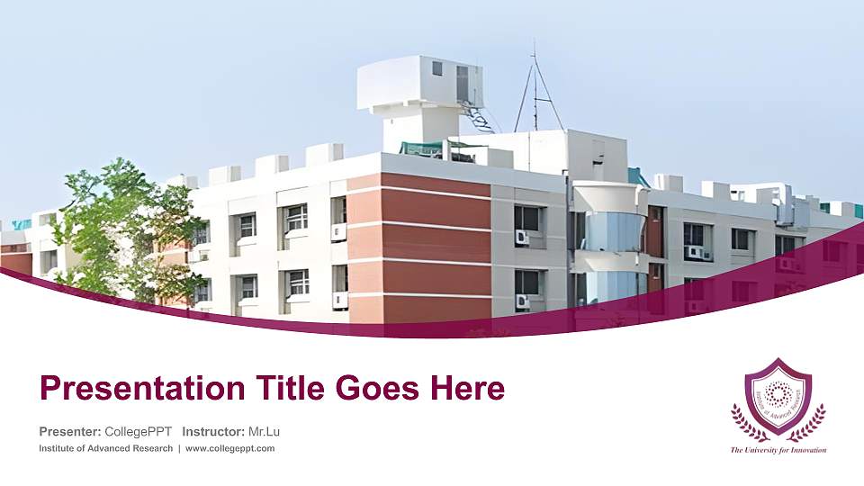 Institute of Advanced Research Course/Courseware Creation PPT Template16:9 ratio PPT effect preview image