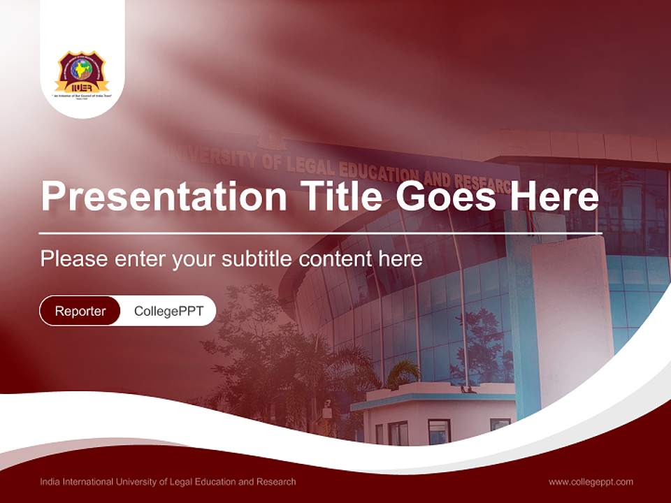 India International University of Legal Education and Research Lecture Sharing and Networking Event PPT Template4:3 ratio PPT effect preview image4