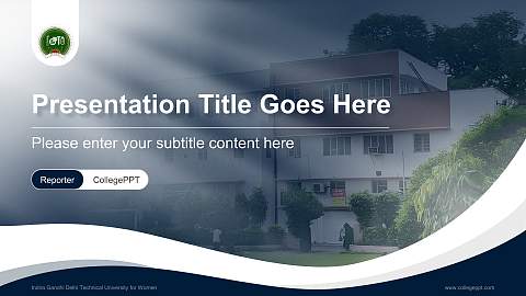 Indira Gandhi Delhi Technical University for Women Lecture Sharing and Networking Event PPT Template
