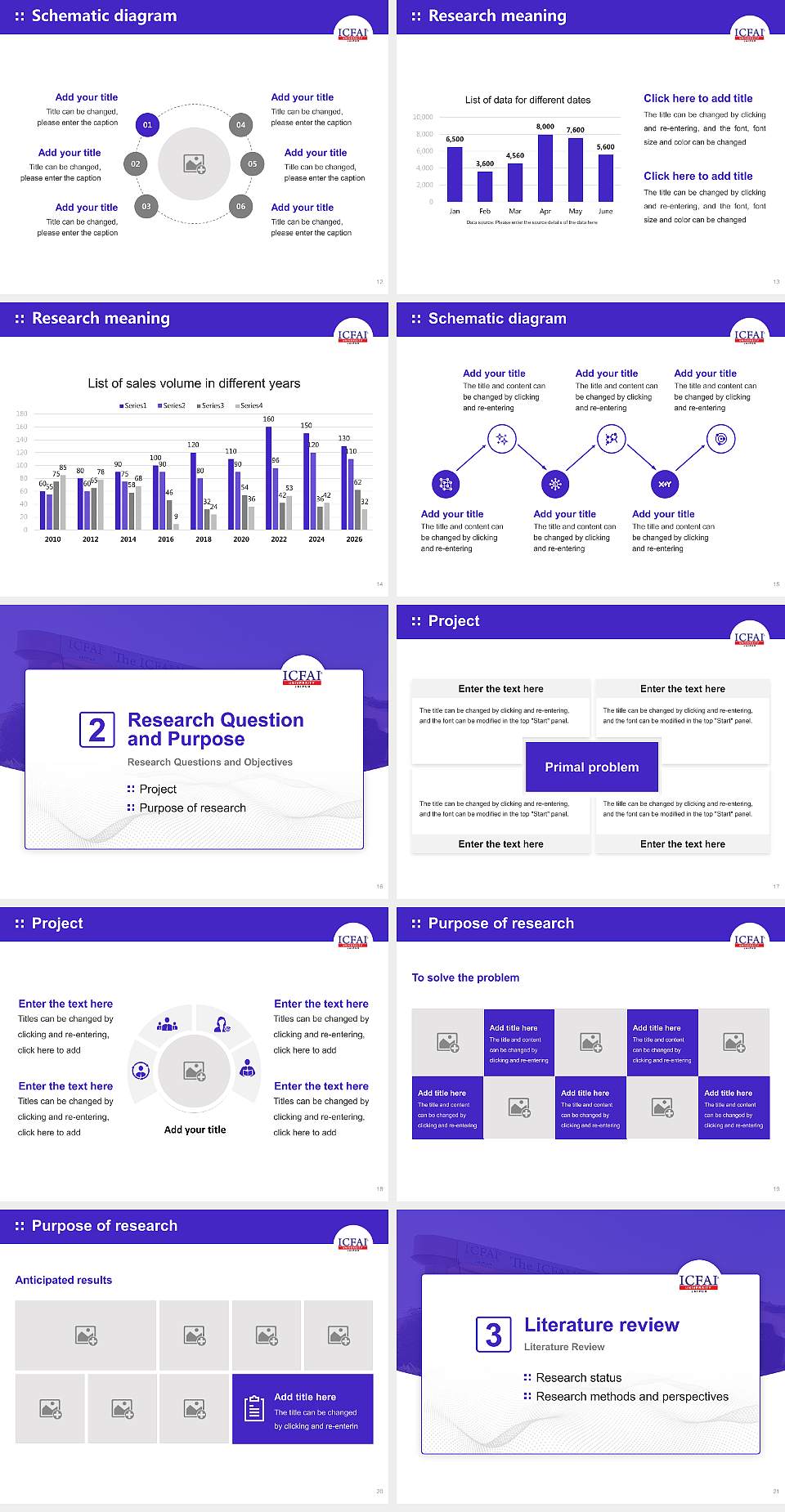 ICFAI University, Jaipur Graduation Thesis Defense PPT Template4:3 ratio PPT effect preview image3