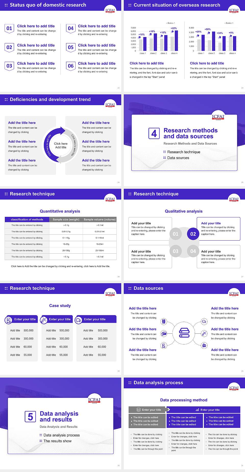 ICFAI University, Jaipur Graduation Thesis Defense PPT Template4:3 ratio PPT effect preview image4