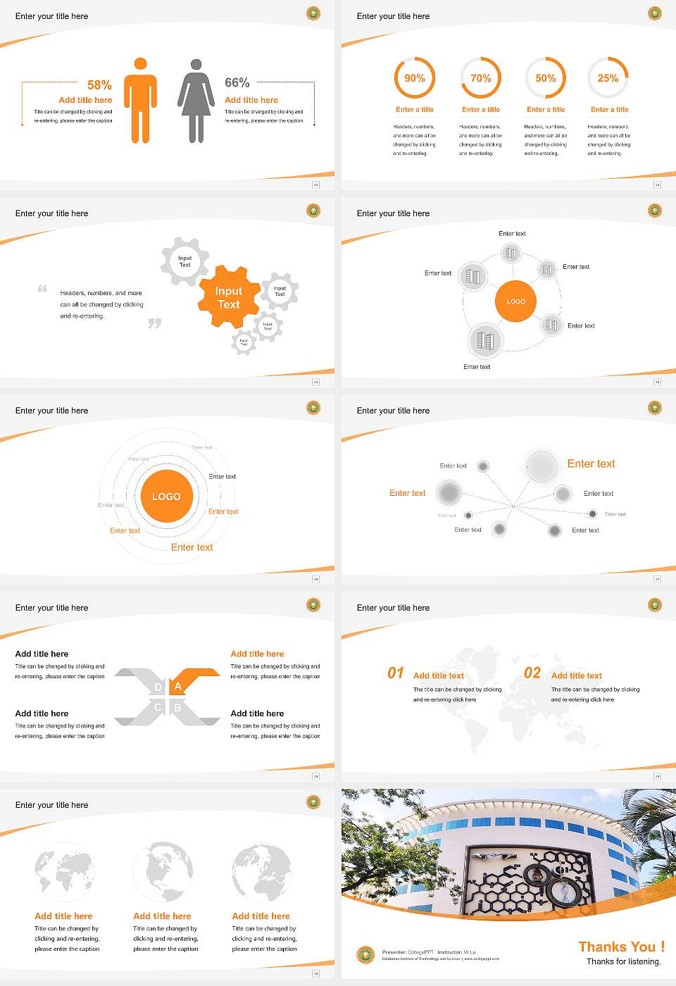 Hindustan Institute of Technology and Science Course/Courseware Creation PPT Template16:9 ratio PPT effect preview image4