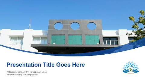 Indrashil University Course/Courseware Creation PPT Template