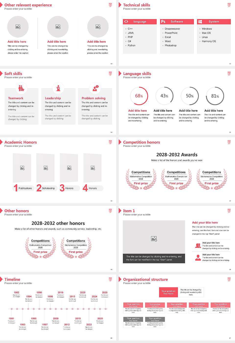 Harcourt Butler Technical University Resume PPT Template16:9 ratio PPT effect preview image3