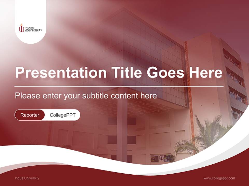 Indus University Lecture Sharing and Networking Event PPT Template4:3 ratio PPT effect preview image4