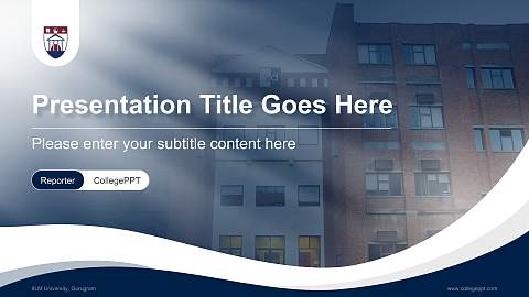 IILM University, Gurugram Lecture Sharing and Networking Event PPT Template