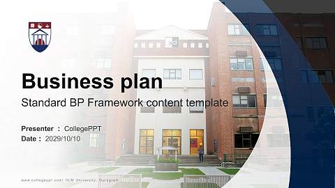 IILM University, Gurugram Competition/Entrepreneurship Contest PPT Template