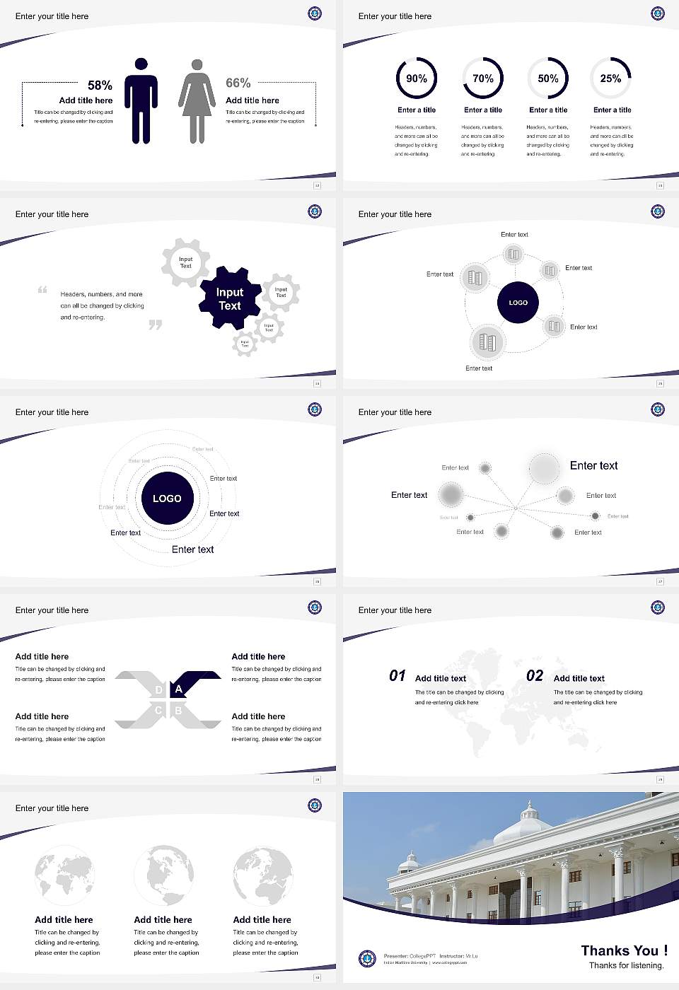 Indian Maritime University Course/Courseware Creation PPT Template16:9 ratio PPT effect preview image4
