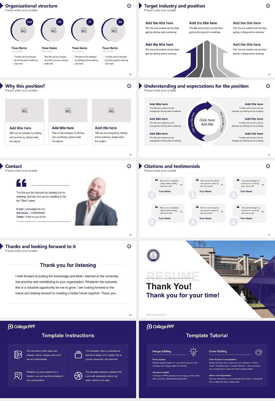Hidayatullah National Law University Resume PPT Template16:9 ratio PPT effect preview image4