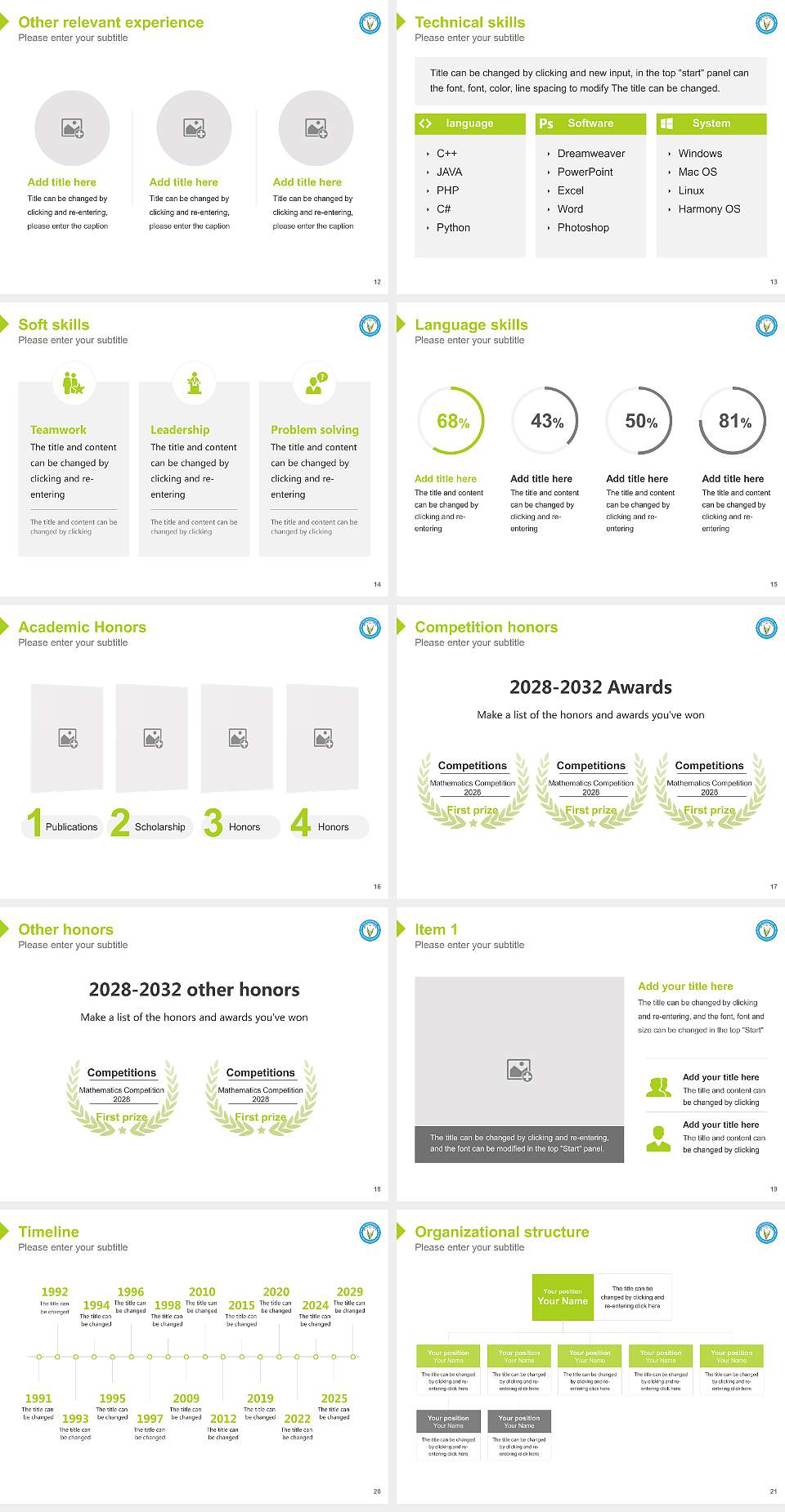 Indira Gandhi Krishi Vishwavidyalaya Resume PPT Template4:3 ratio PPT effect preview image3