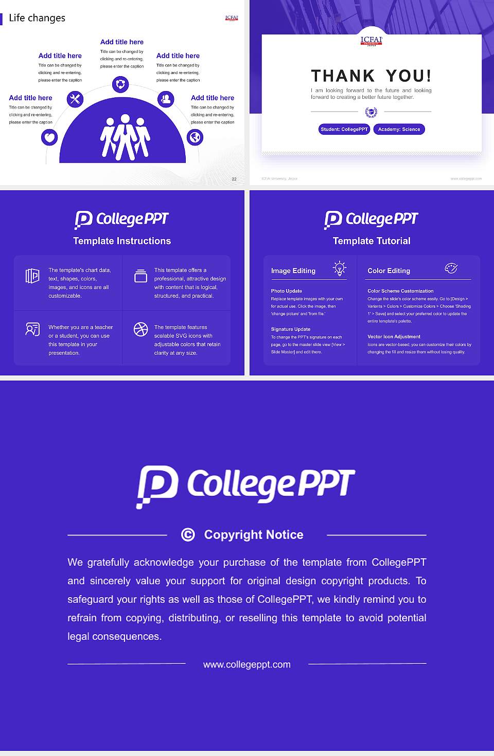 ICFAI University, Jaipur National Scholarship Defense PPT Template4:3 ratio PPT effect preview image4