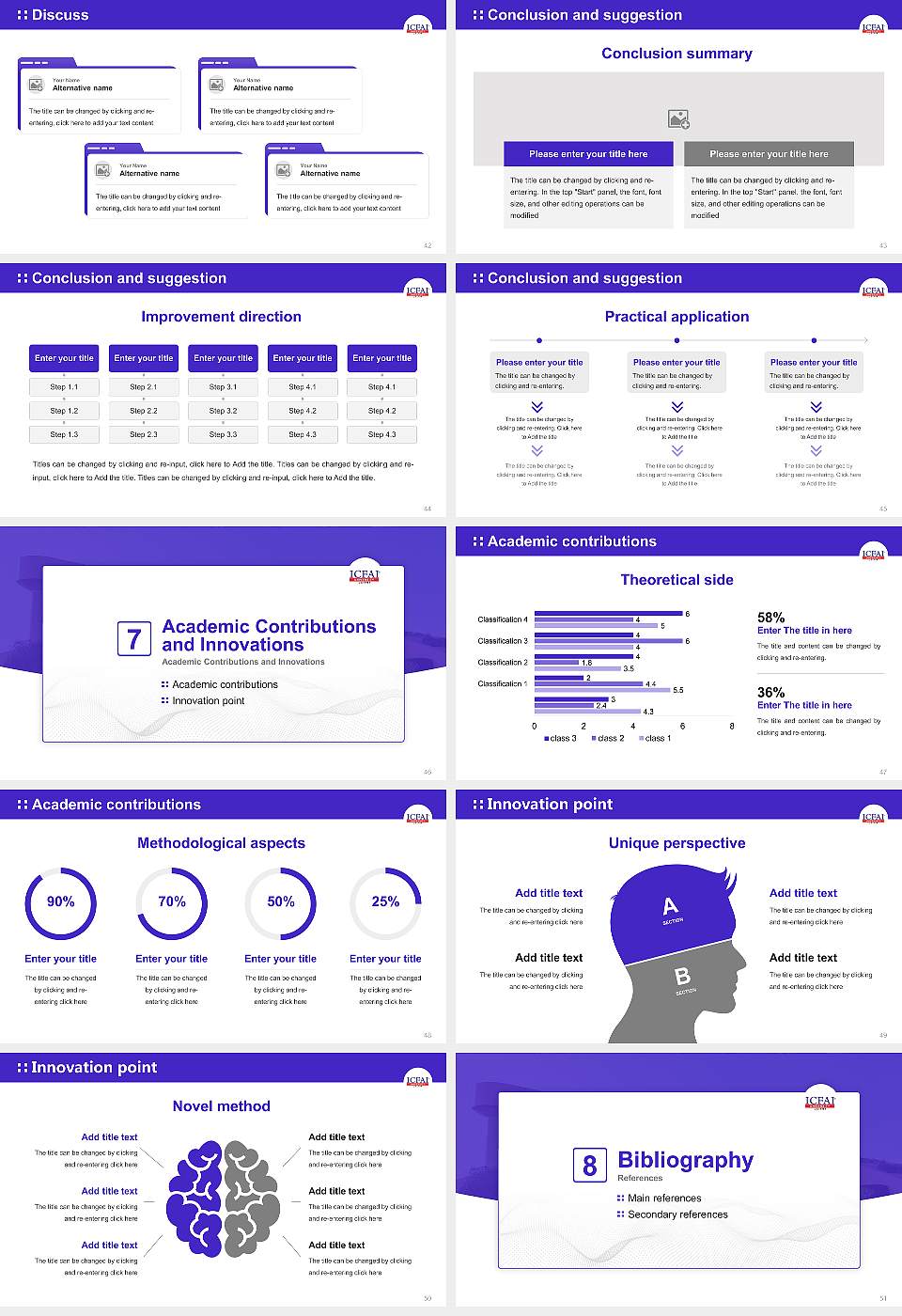 ICFAI University, Jaipur Graduation Thesis Defense PPT Template16:9 ratio PPT effect preview image6