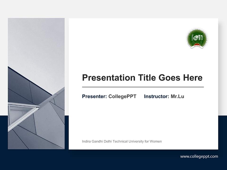 Indira Gandhi Delhi Technical University for Women General Purpose PPT Template4:3 ratio PPT effect preview image6
