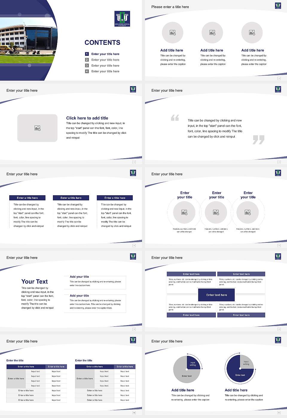 Indus International University Course/Courseware Creation PPT Template16:9 ratio PPT effect preview image2