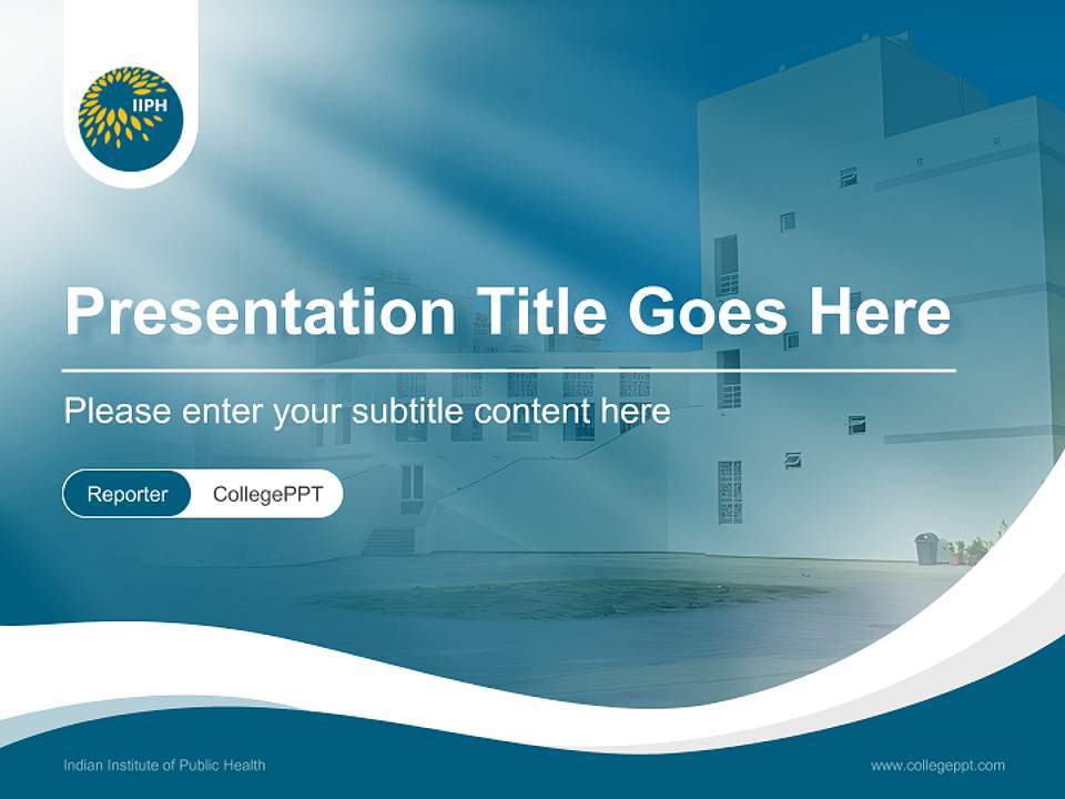 Indian Institute of Public Health Lecture Sharing and Networking Event PPT Template4:3 ratio PPT effect preview image4
