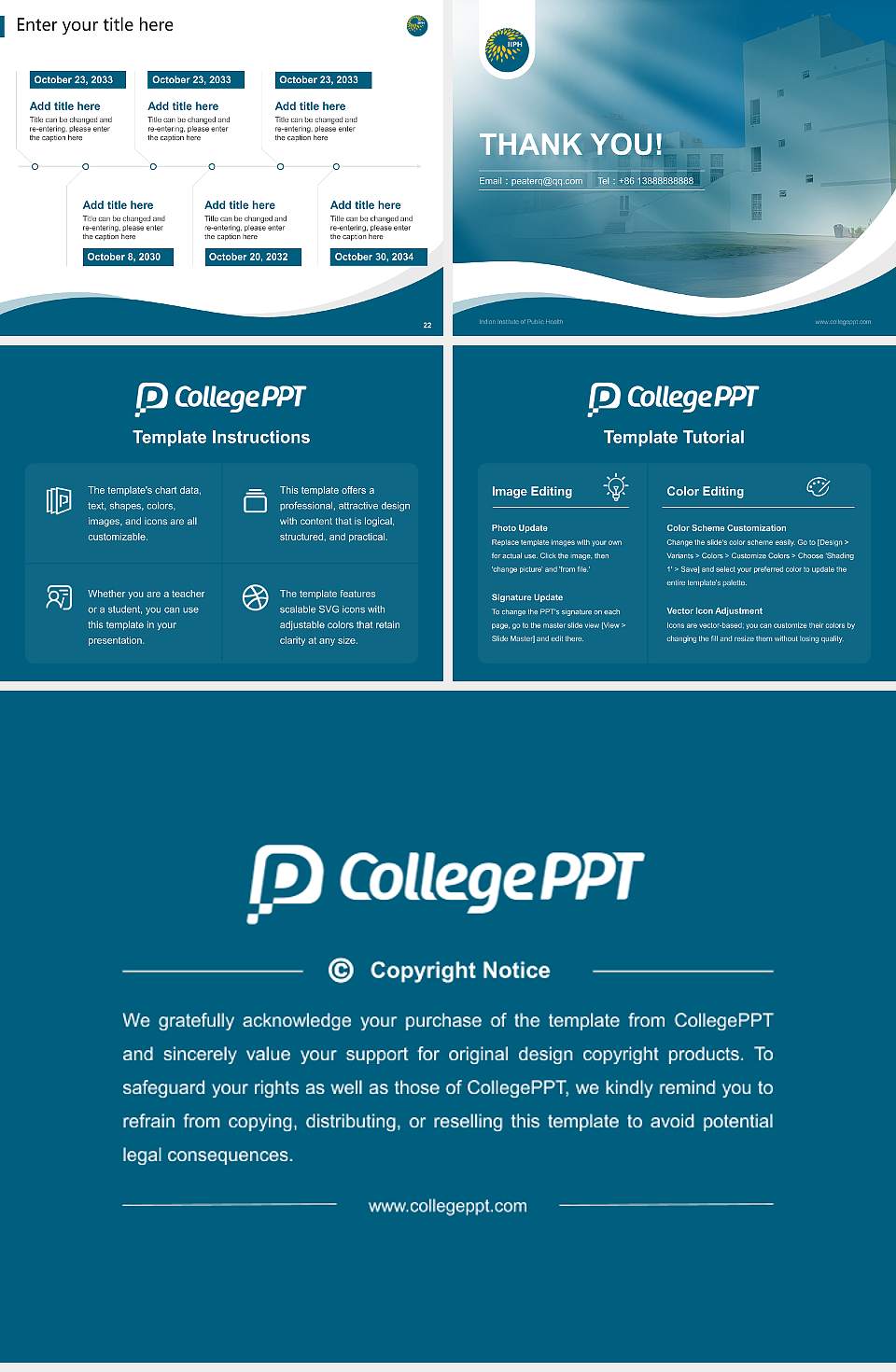 Indian Institute of Public Health Lecture Sharing and Networking Event PPT Template4:3 ratio PPT effect preview image4