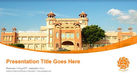 Institute of Advanced Studies in Education Course/Courseware Creation PPT Template