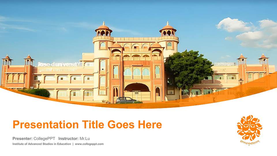 Institute of Advanced Studies in Education Course/Courseware Creation PPT Template16:9 ratio PPT effect preview image