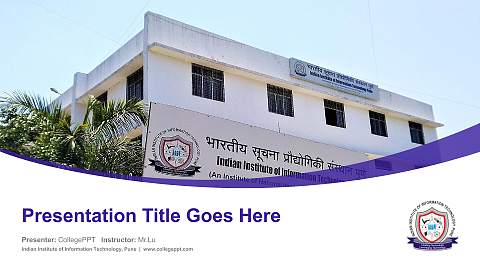 Indian Institute of Information Technology, Pune Course/Courseware Creation PPT Template