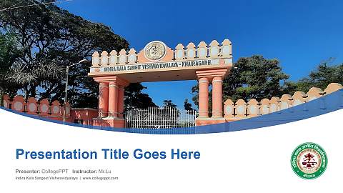 Indira Kala Sangeet Vishwavidyalaya Course/Courseware Creation PPT Template