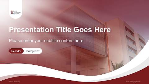 Indus University Lecture Sharing and Networking Event PPT Template