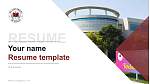I.E.S University Resume Templat PPT