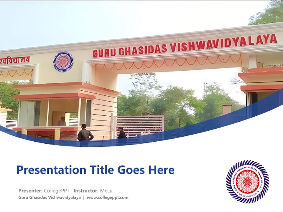 Guru Ghasidas Vishwavidyalaya Course/Courseware Creation PPT Template4:3 ratio PPT effect preview image5