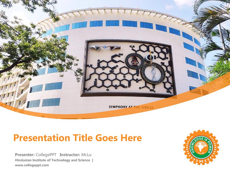 Hindustan Institute of Technology and Science Course/Courseware Creation PPT Template4:3 ratio PPT effect preview image5