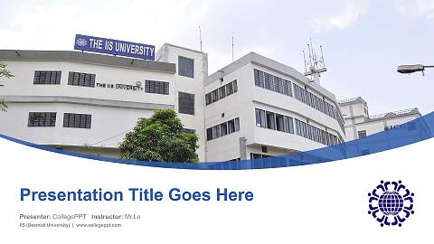 IIS (Deemed University) Course/Courseware Creation PPT Template