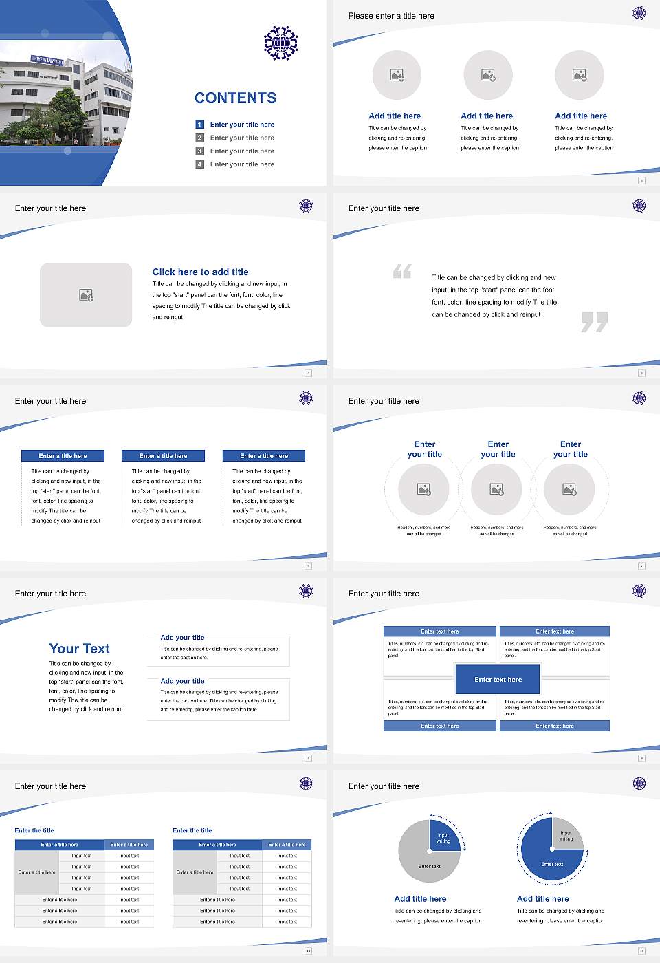 IIS (Deemed University) Course/Courseware Creation PPT Template16:9 ratio PPT effect preview image2